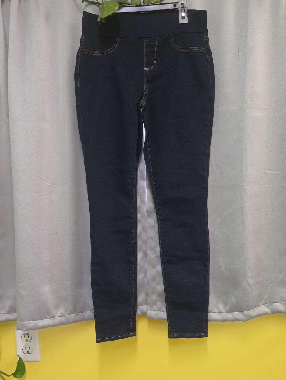 St. John's Bay Navy Stretch Jeggings with High Waistband